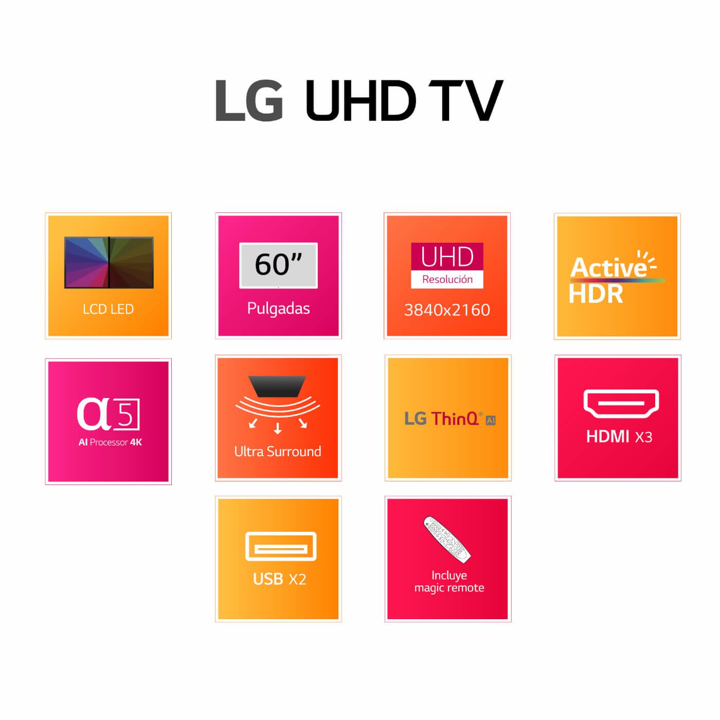 TV LG UHD 60