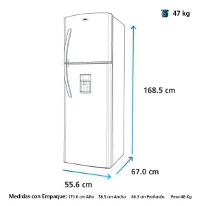 Mabe-Rerigeradores-255L-Inox-RMA255FYCU-isometrico