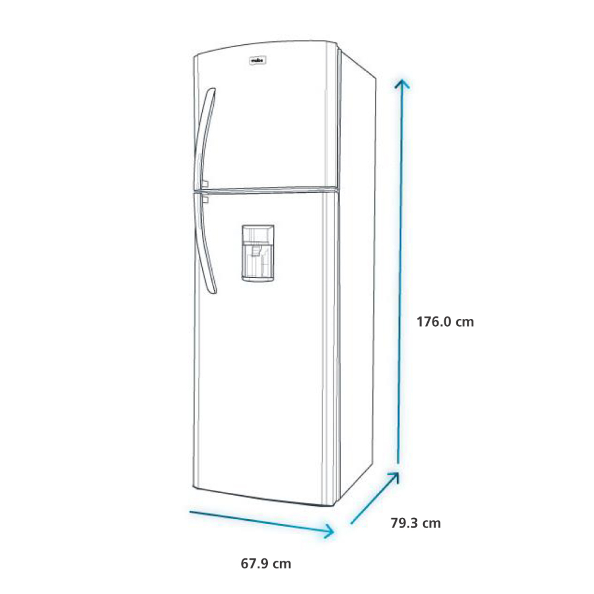 1200Wx1200H-Refrigerador-No-Frost-421L-Brutos-Platinum-Mabe-RMP421FGCT-Isometrico