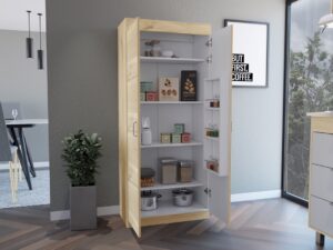 ADB 9001 - MUEBLE ALACENA VARESE DUNA + BLANCO MARQUEZ - ABIERTO