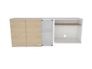 Gabinete Superior Gina Cocina RTA Blanco + Rovere