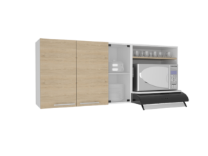 Gabinete Superior Gina Cocina RTA Blanco + Rovere