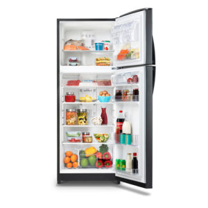 515Wx515H-B-Mabe-Refrigerador-421L-Black-RMP421FZCC-Frente-Abierto-Con-Props