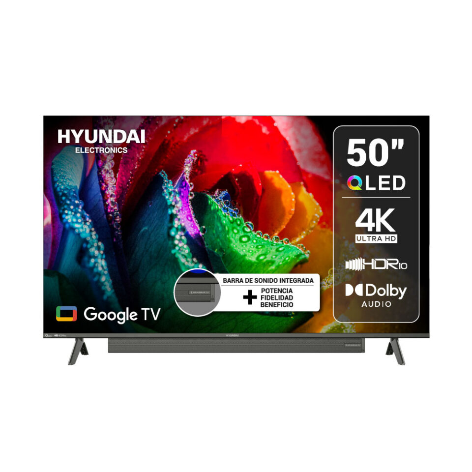 Televisor Hyundai 50" QLED Smart Google TV HYLED5030QG