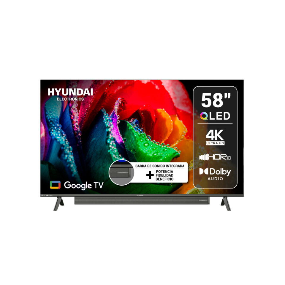 Televisor Hyundai 58" QLED 4K UHD Smart TV HYLED5815SQG